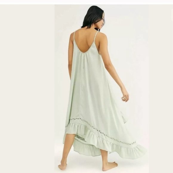 NWT Free People Amor Amor Maxi Slip XL Dusty Sage - Picture 3 of 12
